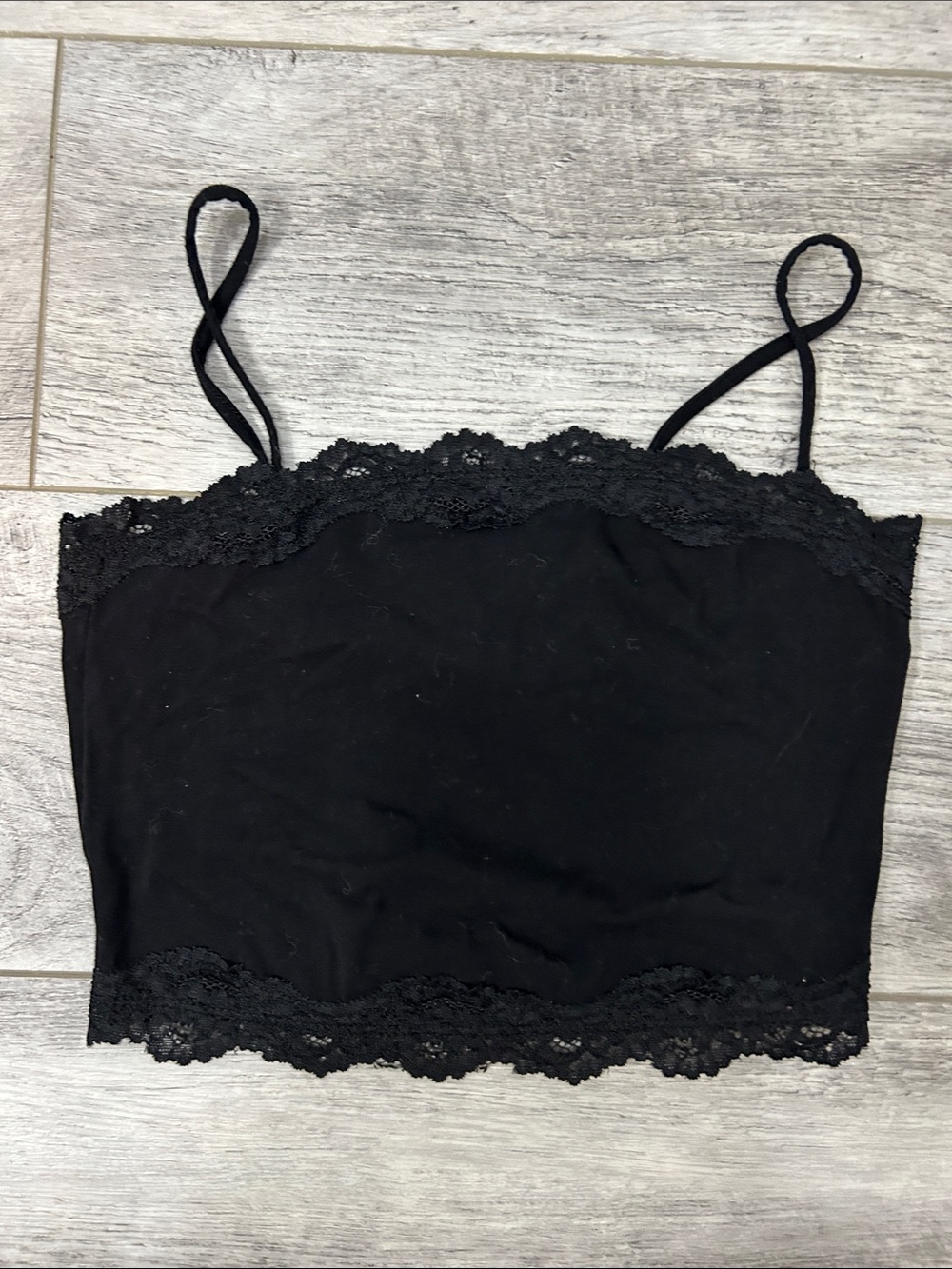 Tilly's Black Lace Trim Cami